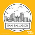 Blank Tag Co.® Waterproof Sticker - San Salvador Cityscape