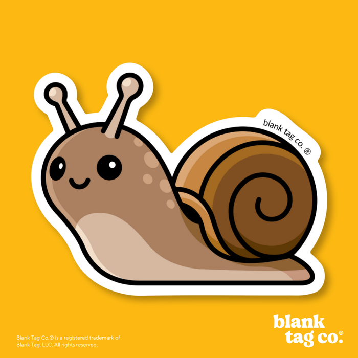 Blank Tag Co.® Waterproof Sticker - Snail