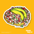 Blank Tag Co.® Waterproof Sticker - Tostada de Ceviche