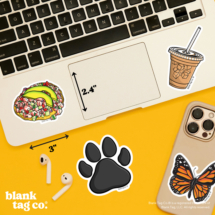 Blank Tag Co.® Waterproof Sticker - Tostada de Ceviche