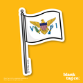 Blank Tag Co.® Waterproof Sticker - U.S. Virgin Islands Flag
