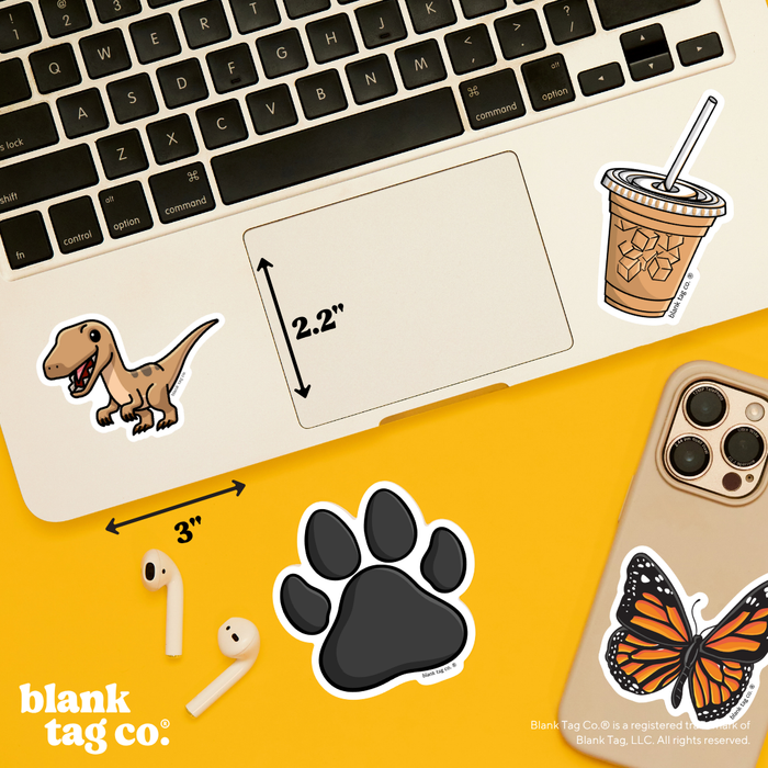 Blank Tag Co.® Waterproof Sticker - Velociraptor