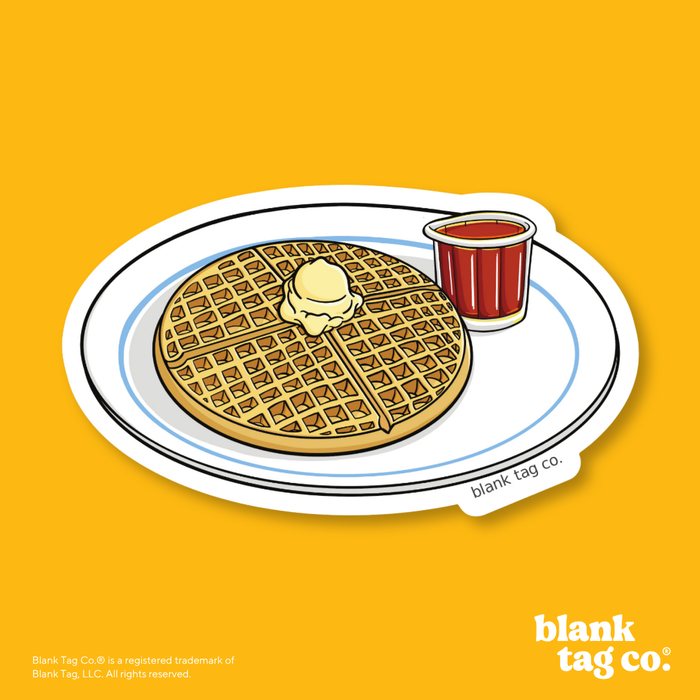 Blank Tag Co.® Waterproof Sticker - Waffle