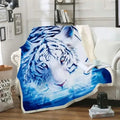 Blue and White Tiger Blanket Tiger-Universe