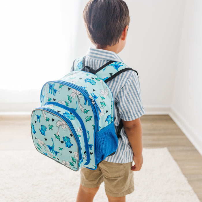 Blue Dino Backpack