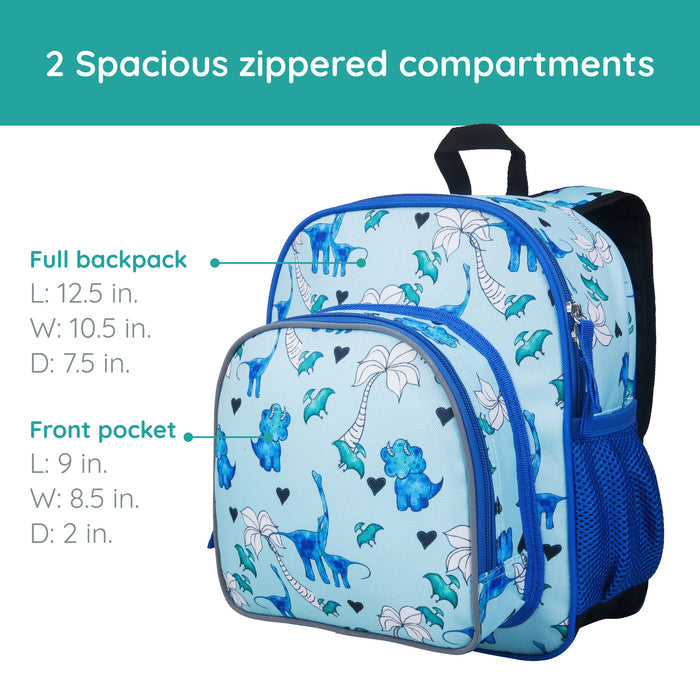 Blue Dino Backpack