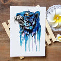 BLUE TIGER TEMPORARY TATTOO Tiger-Universe