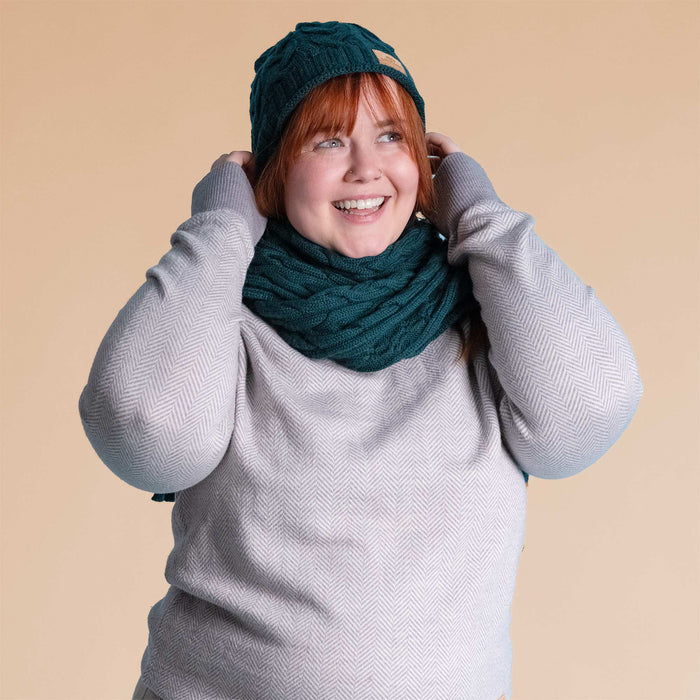 certified organic merino wool beanie hat