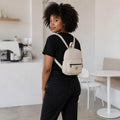 100% organic linen mini backpack