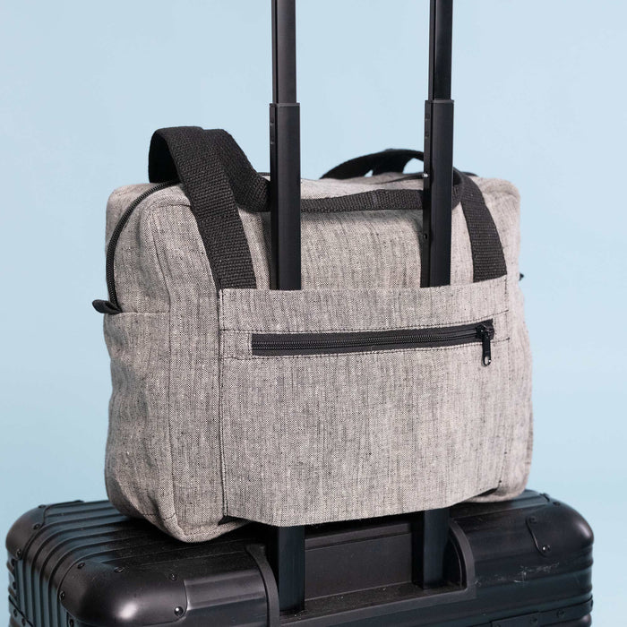 100% organic linen duffel bag