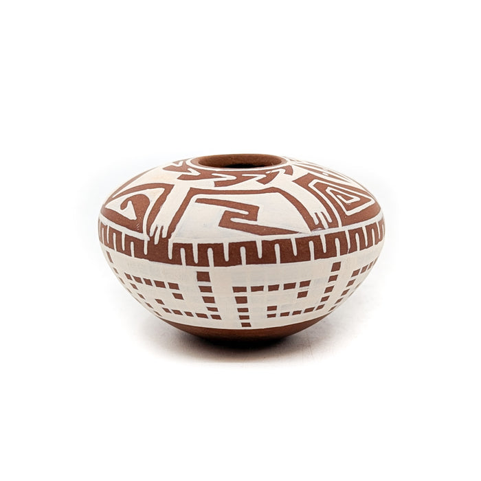 Brown and Buff Tortuga Mini-Seed Pot