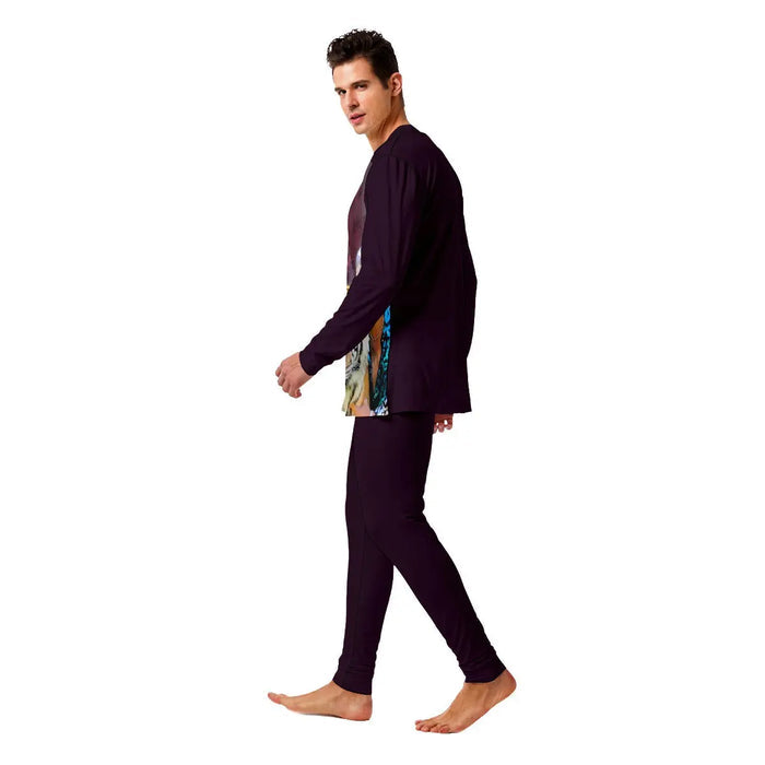Burgundy Tiger King Pajamas Tiger-Universe