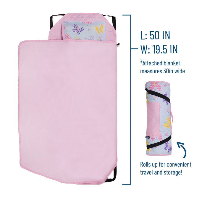 Butterfly Garden Blue Modern Nap Mat