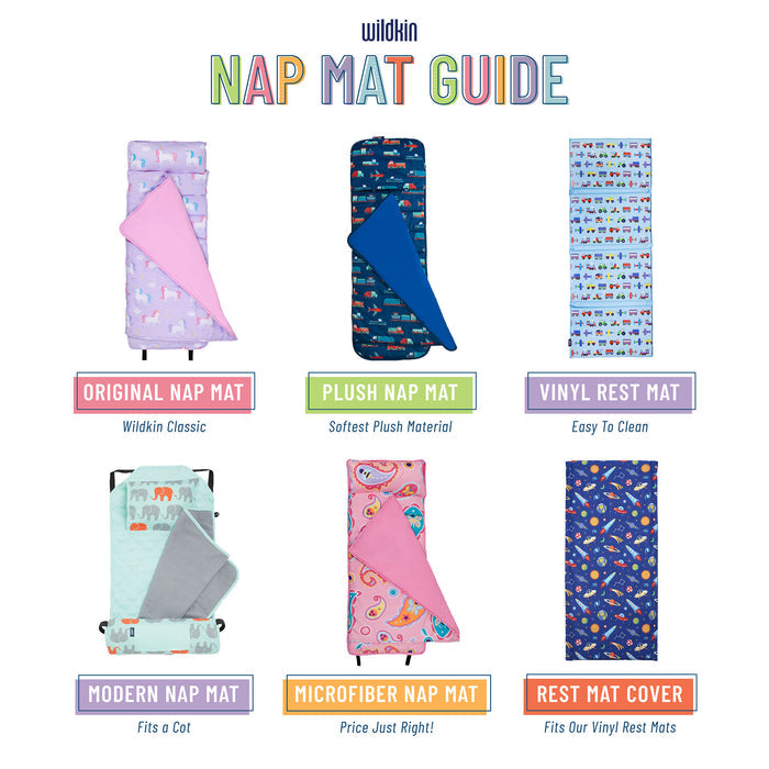 Butterfly Garden Blue Modern Nap Mat