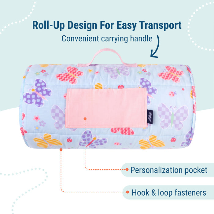 Butterfly Garden Blue Original Nap Mat