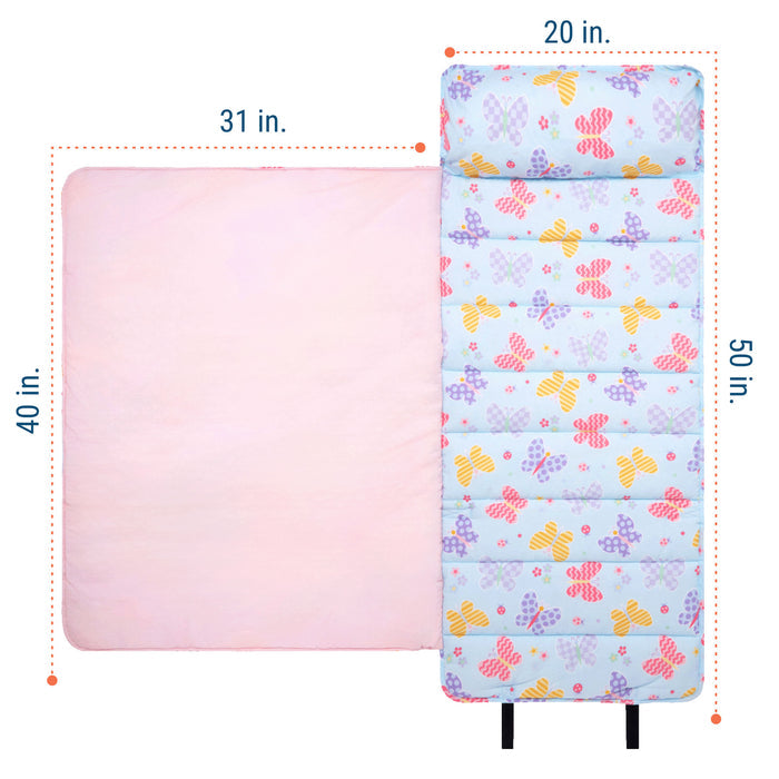 Butterfly Garden Blue Original Nap Mat