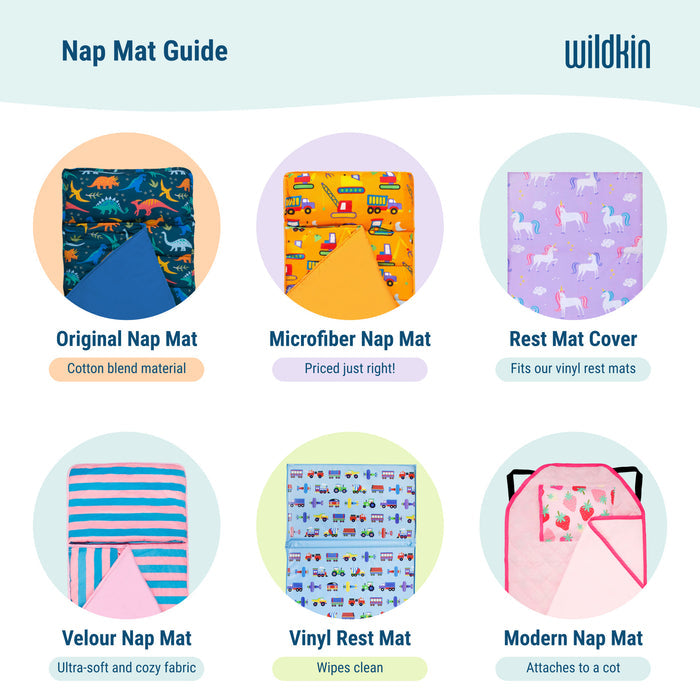 Butterfly Garden Blue Original Nap Mat