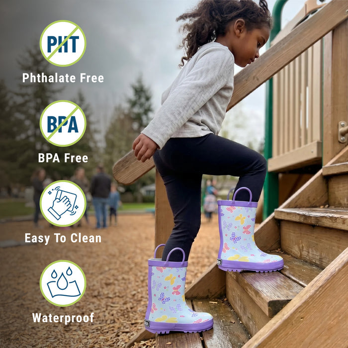 Butterfly Garden Rubber Rainboots