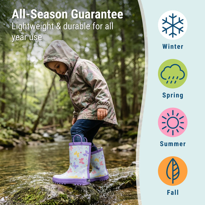 Butterfly Garden Rubber Rainboots
