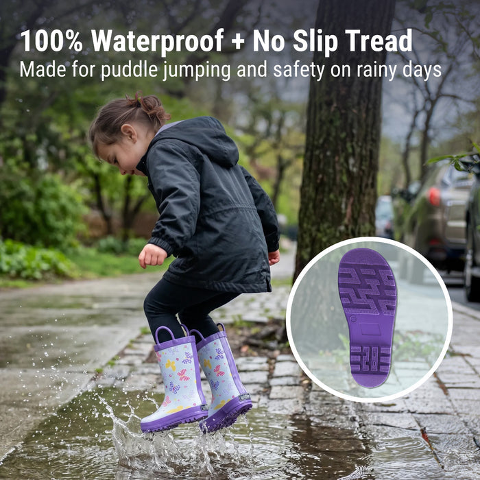 Butterfly Garden Rubber Rainboots