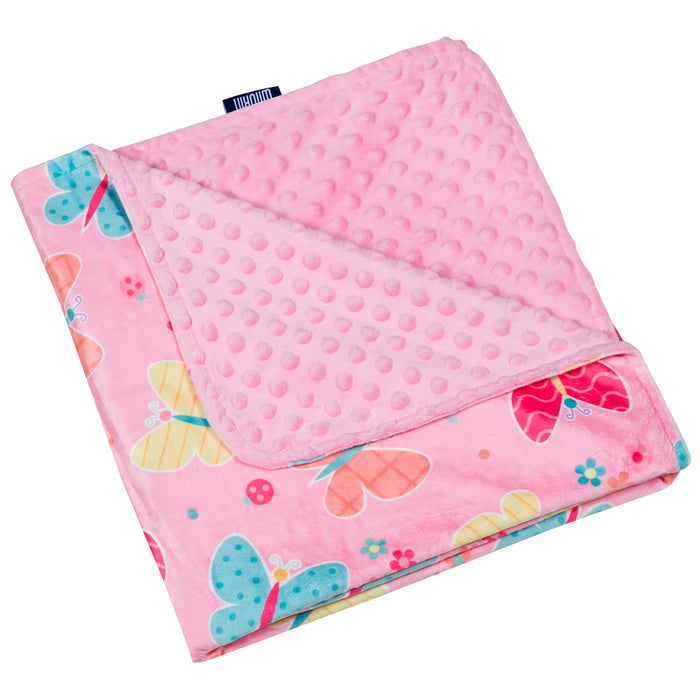 Butterfly Garden Velour Baby Blanket