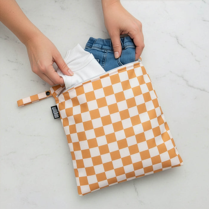 Checkered 2-Pack Wet Bag Set