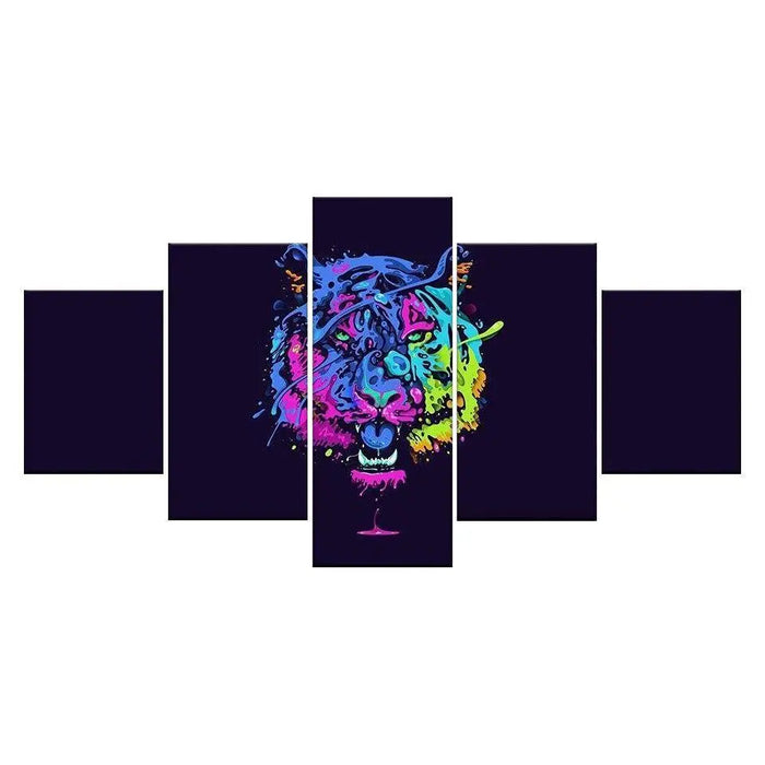 COLORFUL TIGER HEAD PAINTING Tiger-Universe