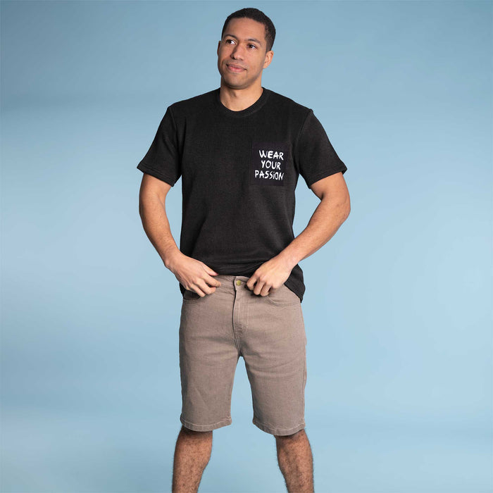 organic cotton shorts with natural dye