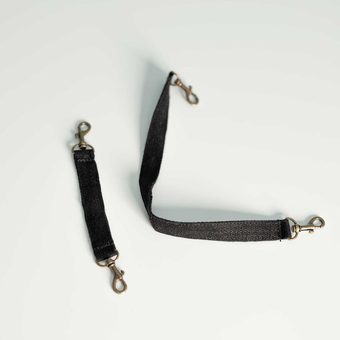 Organic Hemp Key Strap (Metal Clasp) black