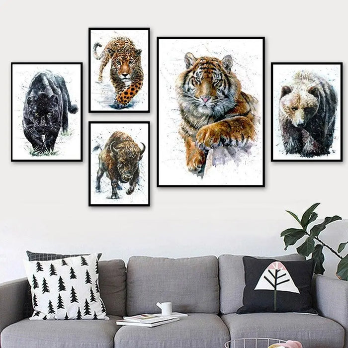 CONTEMPORARY TIGER PAINTING Tiger-Universe