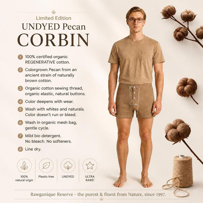 dye-free elastic-free 100% certified organic cotton boxer briefs plastic-free polyester-free