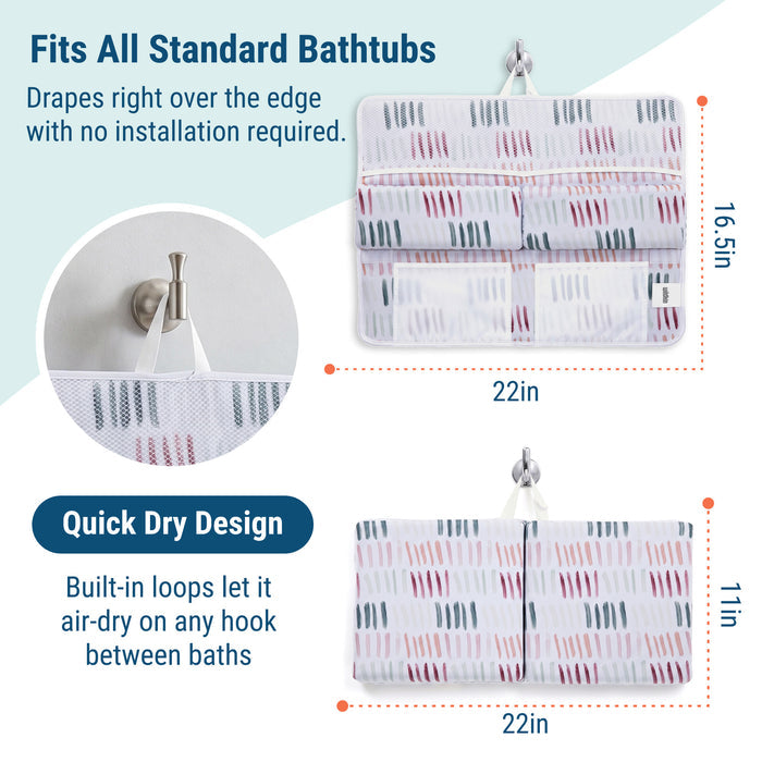 Dashes Bath Kneeler & Elbow Rest Set
