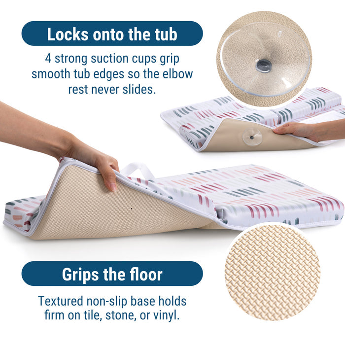 Dashes Bath Kneeler & Elbow Rest Set