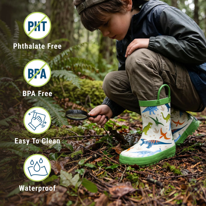 Dinosaur Adventures Rubber Rainboots