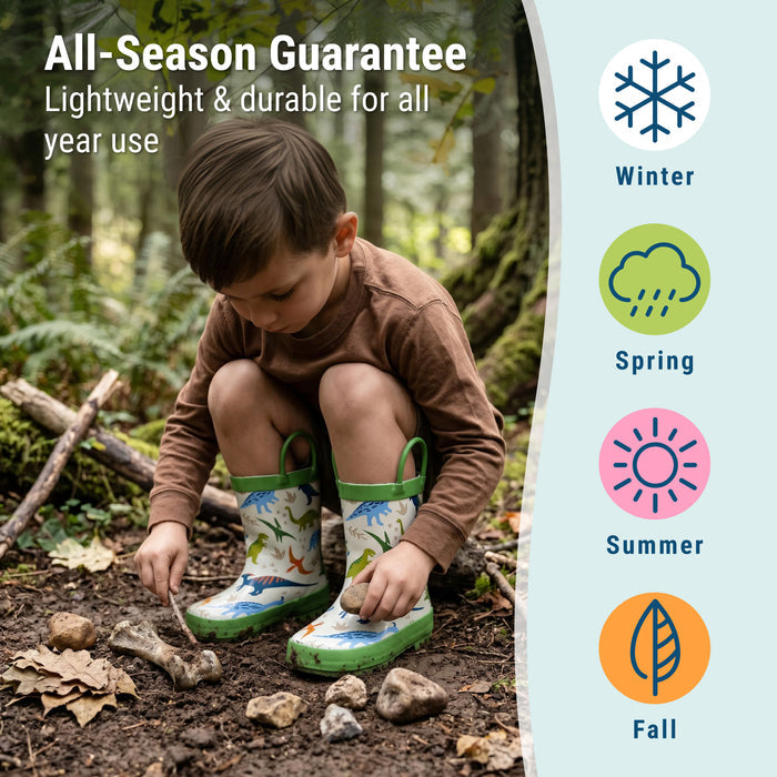 Dinosaur Adventures Rubber Rainboots