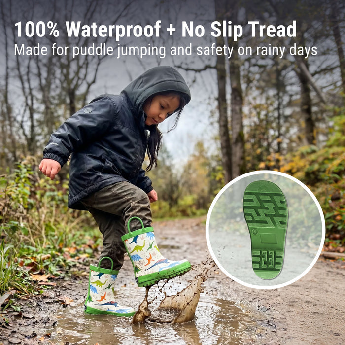 Dinosaur Adventures Rubber Rainboots