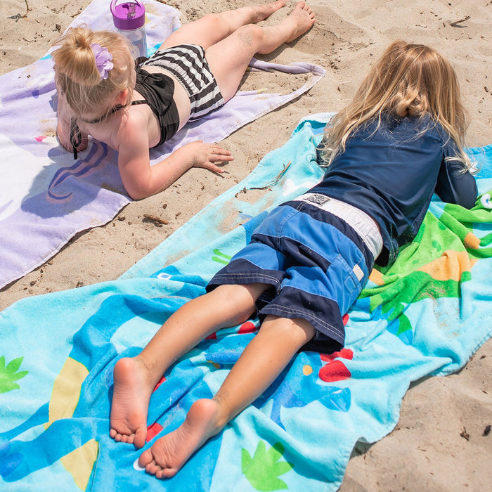 Dinosaur Land 100% Cotton Beach Towel