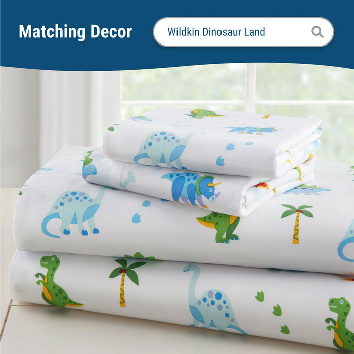 Dinosaur Land 100% Cotton Percale Pillowcase
