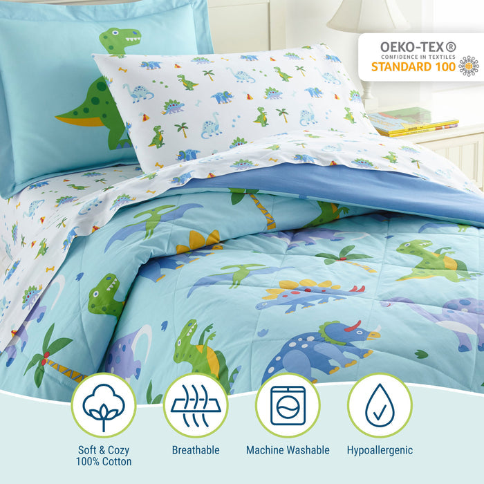 Dinosaur Land Cotton Bed in a Bag