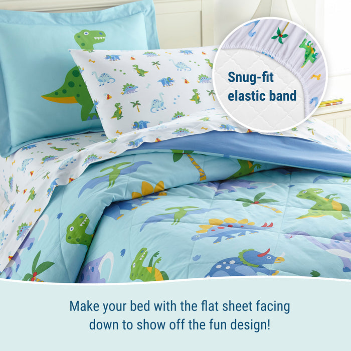 Dinosaur Land Cotton Bed in a Bag