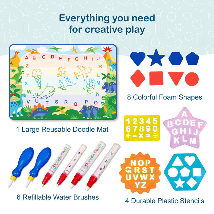 Dinosaur Land Doodle Mat