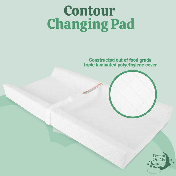 Dream On Me Compressed Countor Changing Pad - White