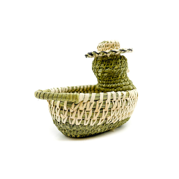 Duck with Hat Woven Sculpture