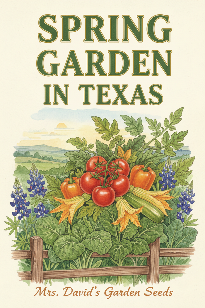eBook Spring Garden In Texas by Mrs. David's Garden Seeds®