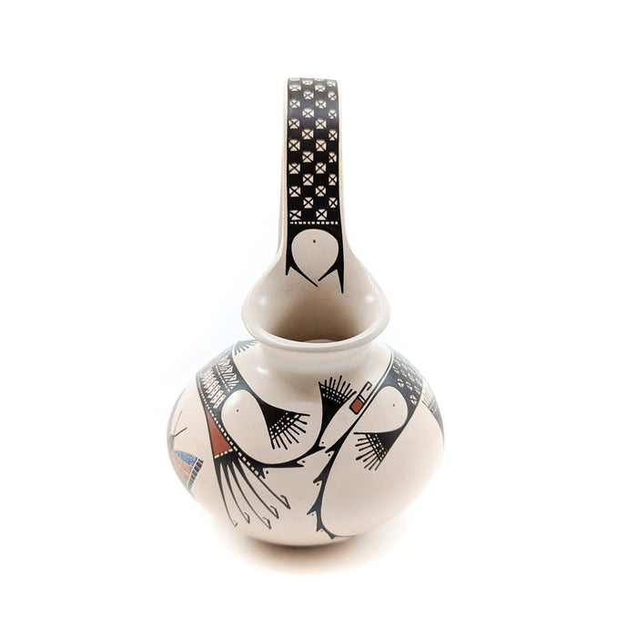 Elegant Mata Ortiz Wedding Vase with Butterfly Motif
