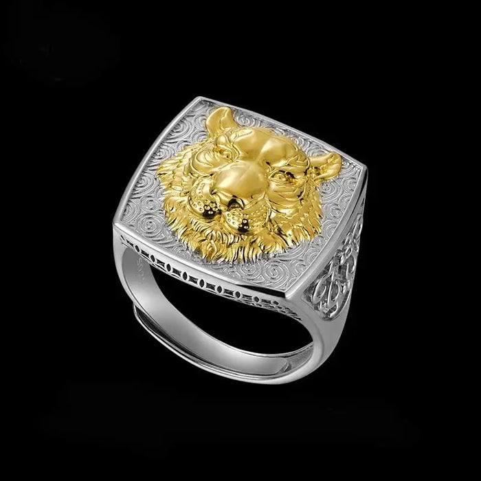 EMPEROR TIGER SILVER RING Tiger-Universe