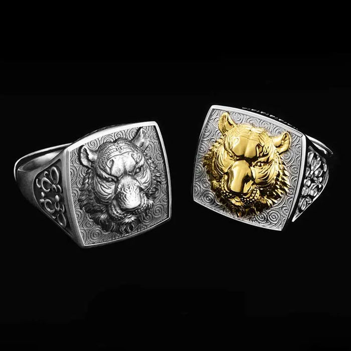 EMPEROR TIGER SILVER RING Tiger-Universe