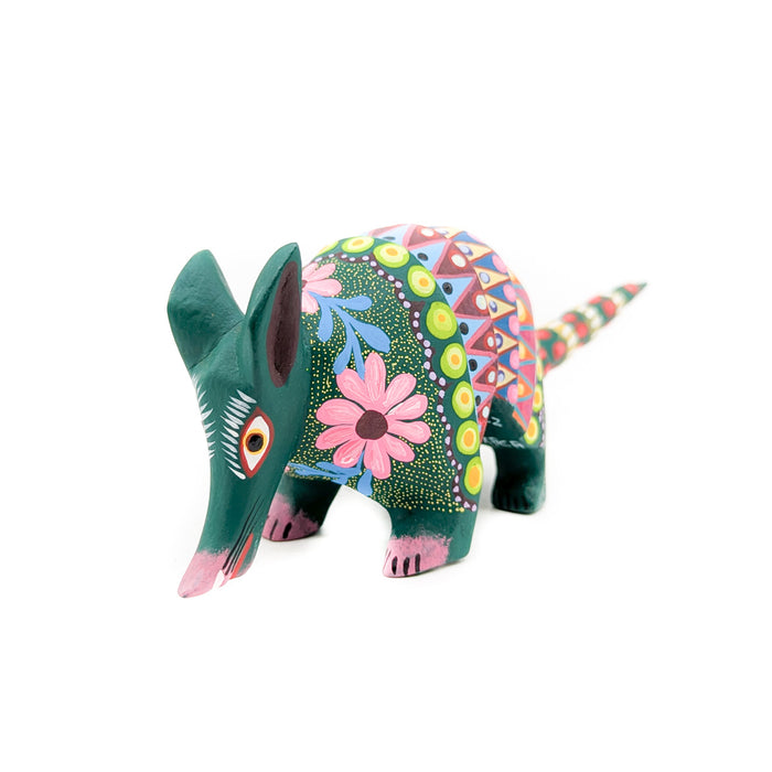 Evergreen Armadillo with Floral Detail