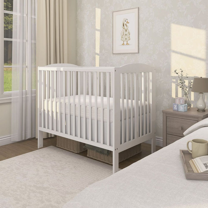 Evolur Folding Full-Size Crib - White