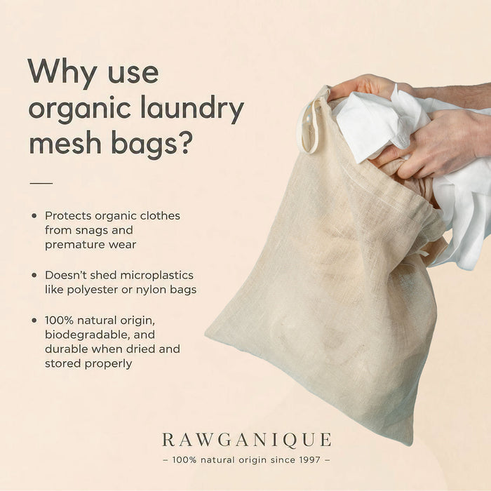 hemp laundry mesh net bag plastic-free